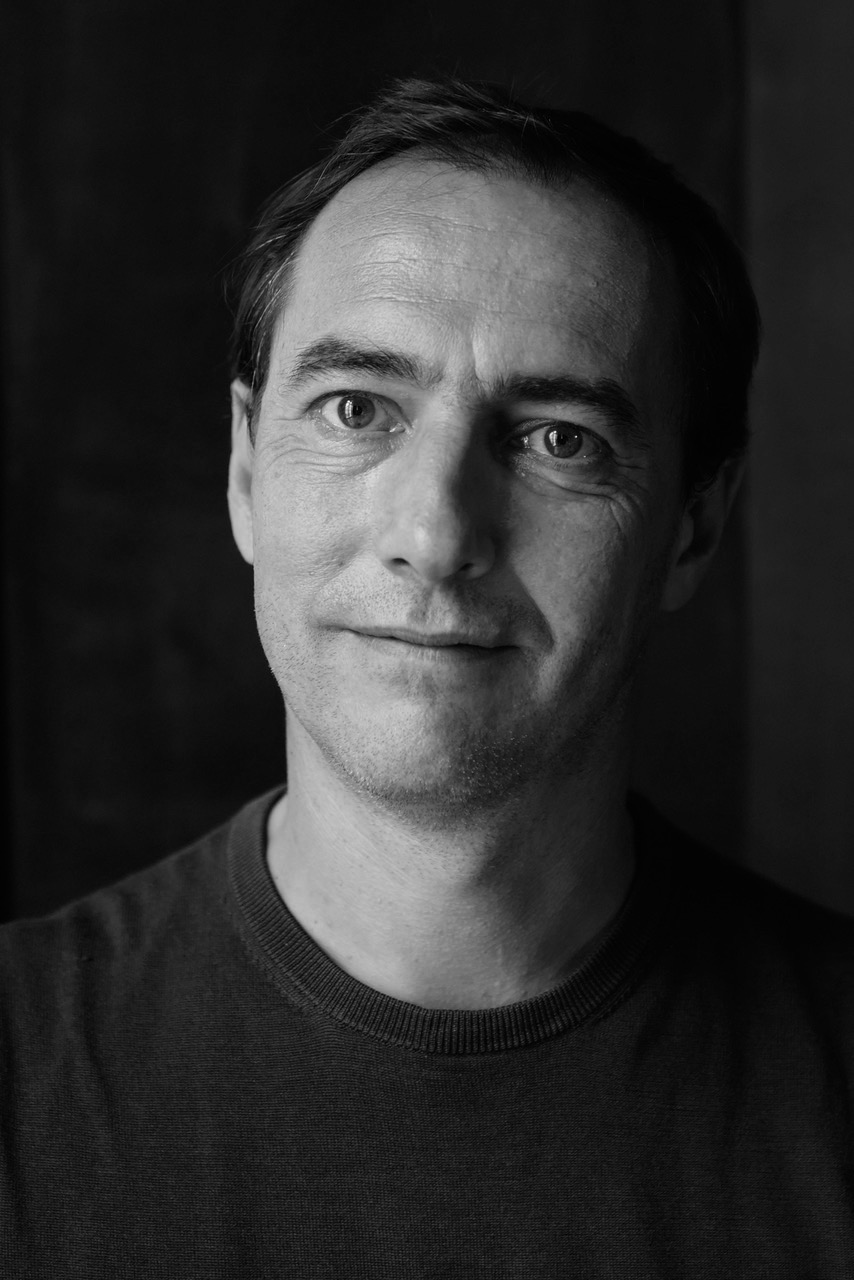 Antoine Gueugneau portrait black and white