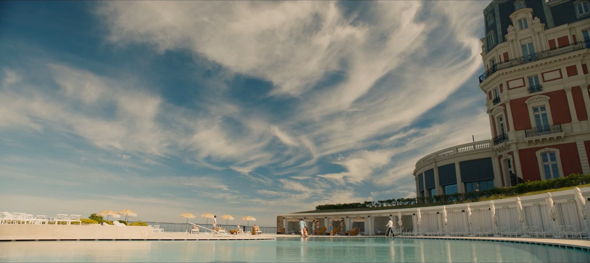 Hotel pool sky architecture hero