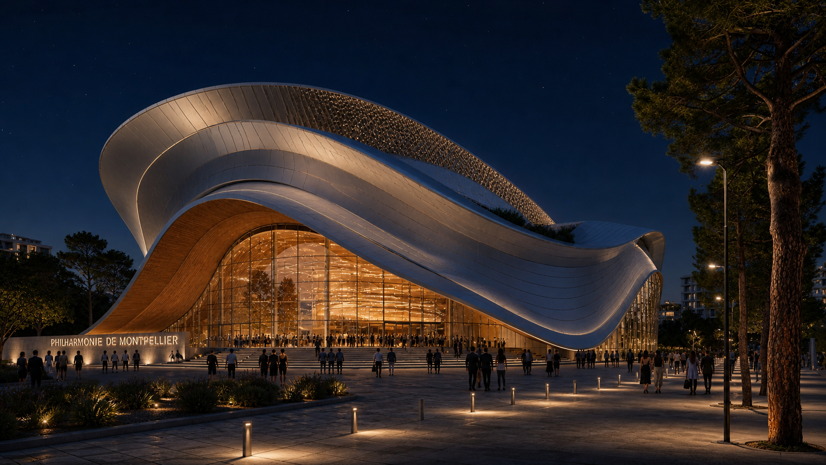 Fictional architecture in a real city