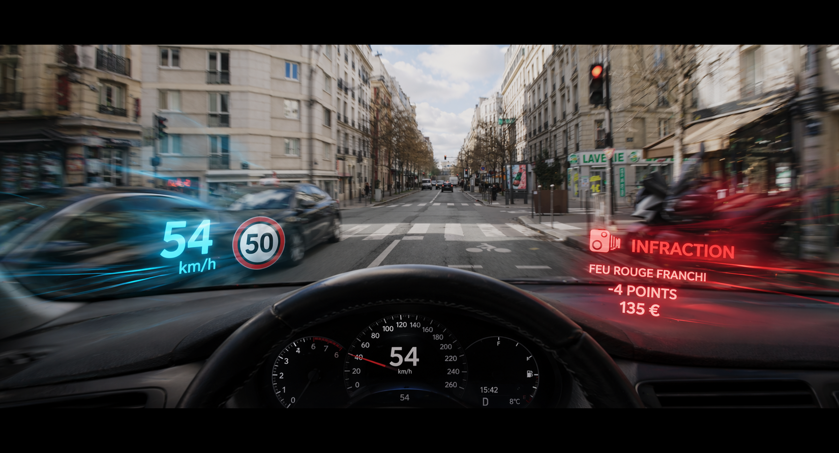 Car interior integration over motorcycle plate