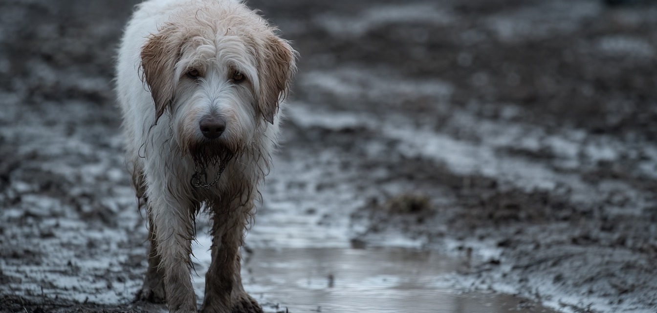 Director-approved muddy dog design for invisible AI production solution